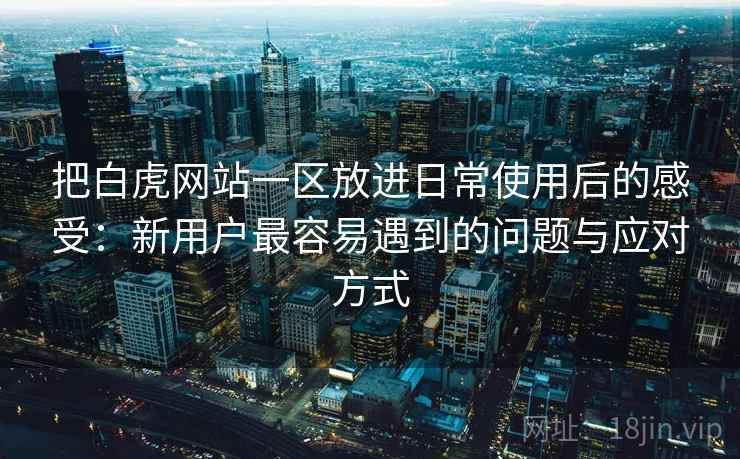 把白虎网站一区放进日常使用后的感受:新用户最容易遇到的问题与应对方式 把白虎网站一区放进日常使用后的感受:新用户最容易遇到的问题与应对方式