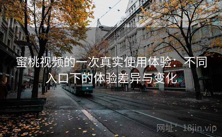 蜜桃视频的一次真实使用体验：不同入口下的体验差异与变化