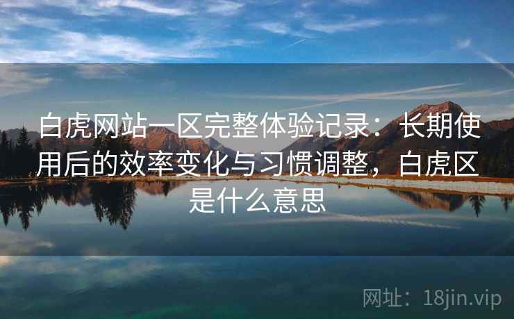 白虎网站一区完整体验记录:长期使用后的效率变化与习惯调整,白虎区是什么意思 白虎网站一区完整体验记录:长期使用后的效率变化与习惯调整,白虎区是什么意思