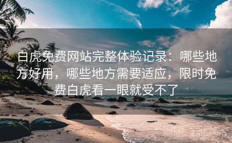 白虎免费网站完整体验记录：哪些地方好用，哪些地方需要适应，限时免费白虎看一眼就受不了