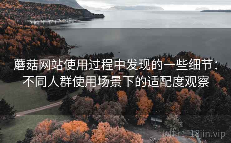 蘑菇网站使用过程中发现的一些细节：不同人群使用场景下的适配度观察